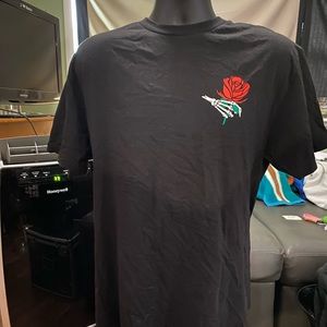 Love No More Rose Skeleton T Shirt